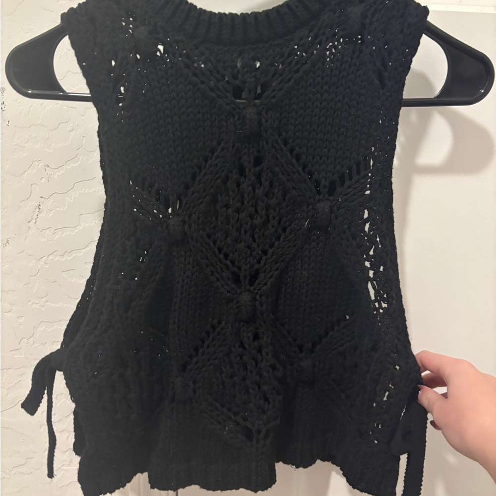 Crochet Zara Tie Top with Open Sides